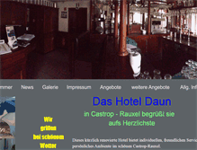 Tablet Screenshot of hoteldaun.de